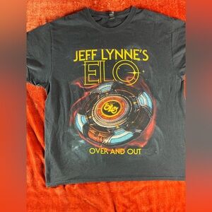 Gildan Black Jeff Lynne's ELO Over and Out Graphic Tee